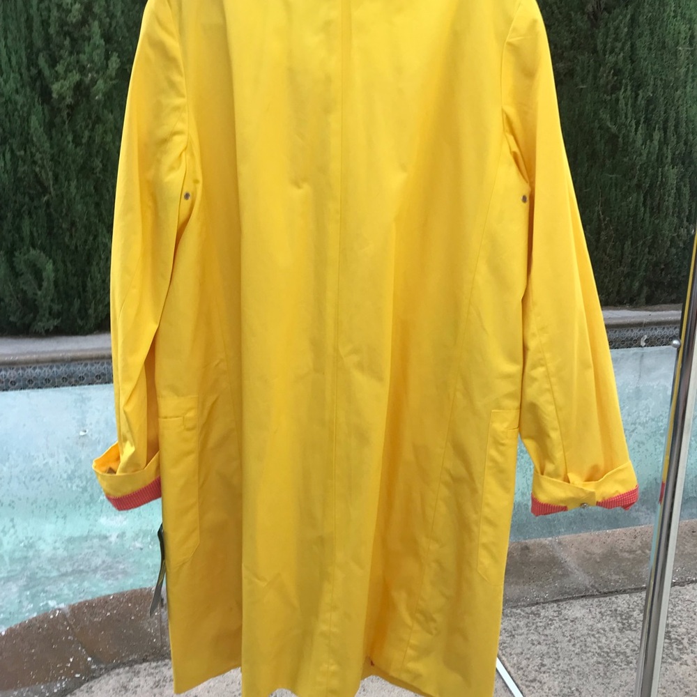 Lauren Ralph Lauren Bright Yellow Trench Coat - Picture 4 of 10